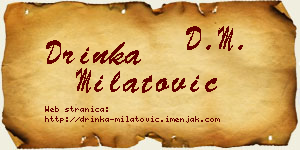 Drinka Milatović vizit kartica